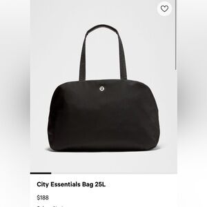 lululemon city essentials bag